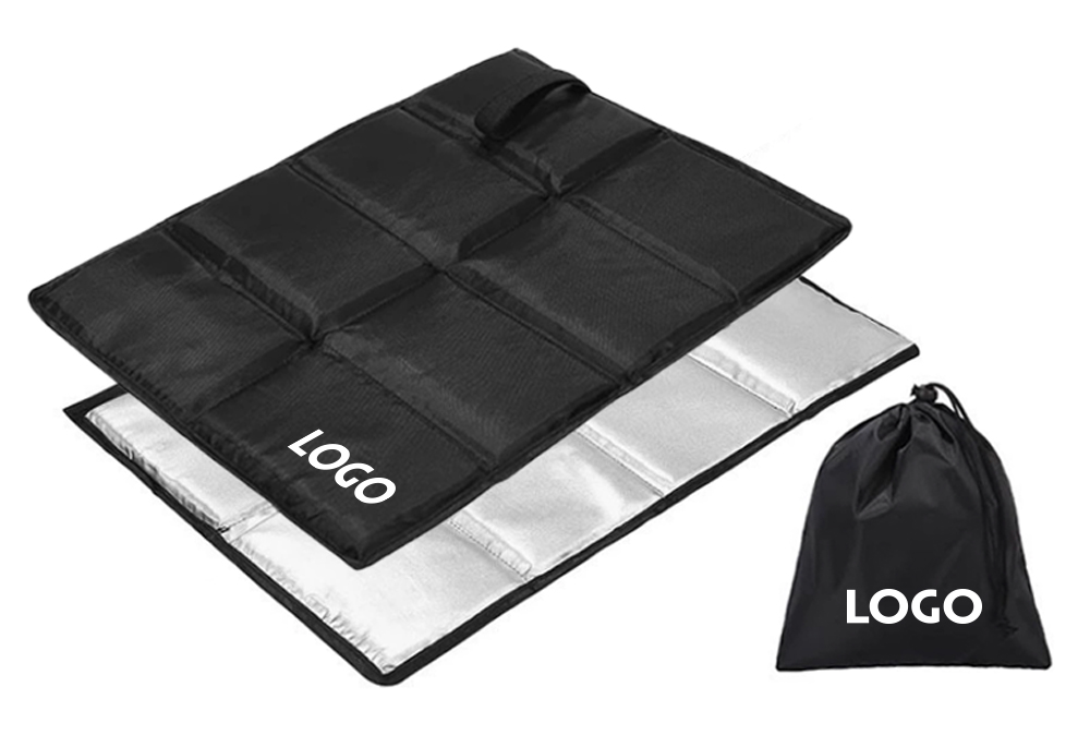 FZ-014_faltbares_Sitzkissen_oben_unten_Zuziehbeutel_Logo